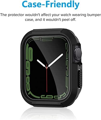 Hierusre [6 Pack] מגן מסך התואם לסדרת Apple Watch 8/7 45 ממ, Apple Watch TPU סרט מסך Iwatch, נטול